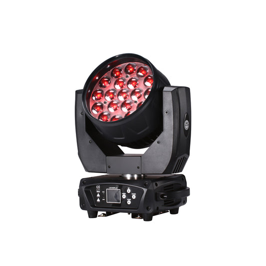 19*15W RGBW 4in1 LED Zoomable Moving Head Wash Light
