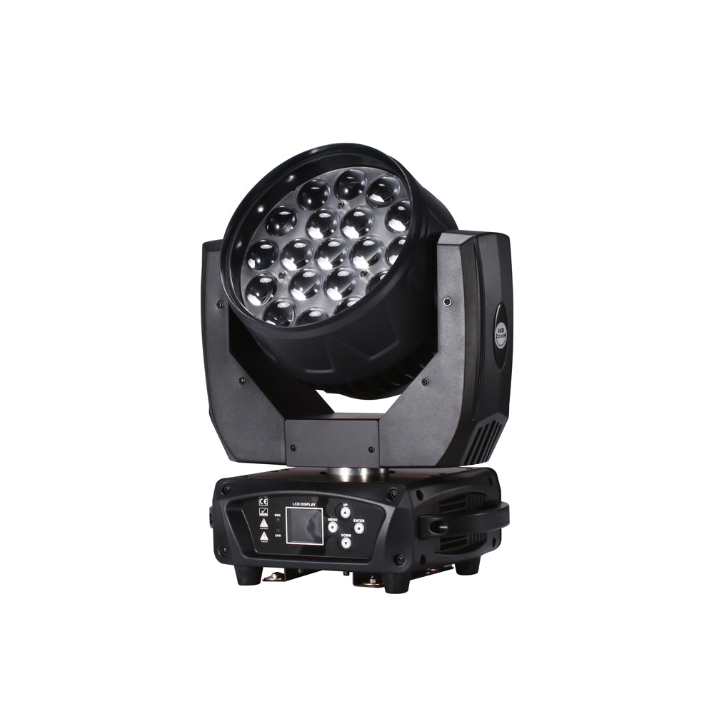 19*15W RGBW 4in1 LED Zoomable Moving Head Wash Light