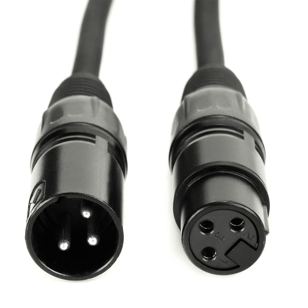 3.3FT 1M Flexible DMX Cable 3 Pin Signal XLR Male to Female DMX Cable for DJ Stage Lights