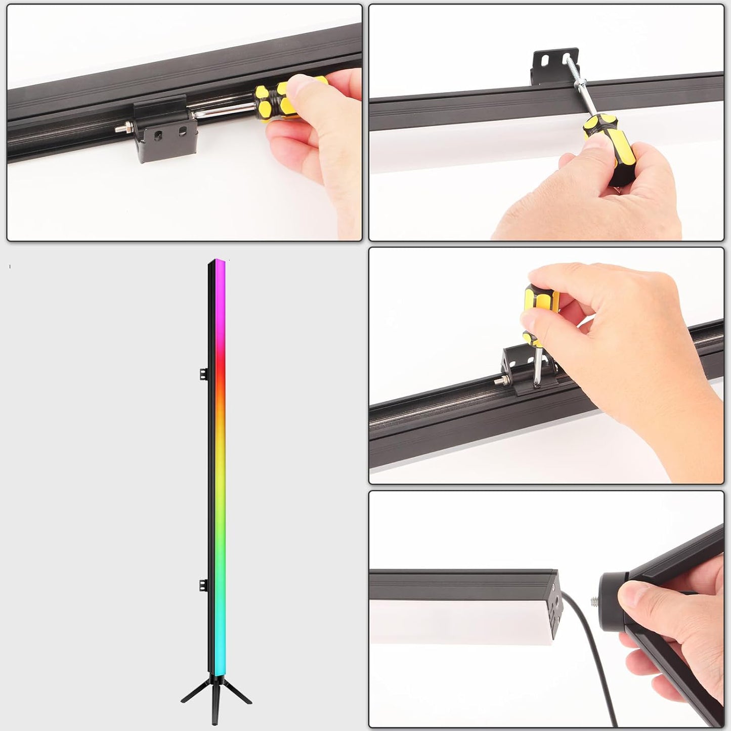 60LED APP Control RGB 3in1 LED DJ Pixel Effect Light Bar with Remote and Tripod, Free Shipping to US
