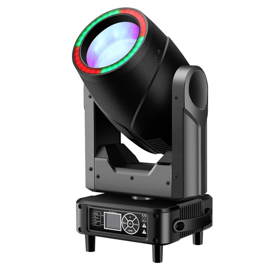 250W mini Moving Head Beam Light with RGB Ring