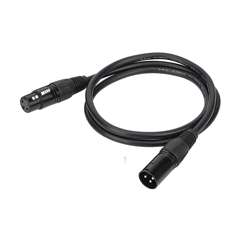 3.3FT 1M Flexible DMX Cable 3 Pin Signal XLR Male to Female DMX Cable for DJ Stage Lights