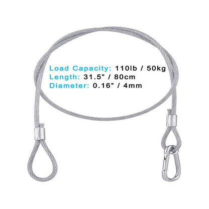 Stainless Steel Safety Cables for DJ Stage Lighting