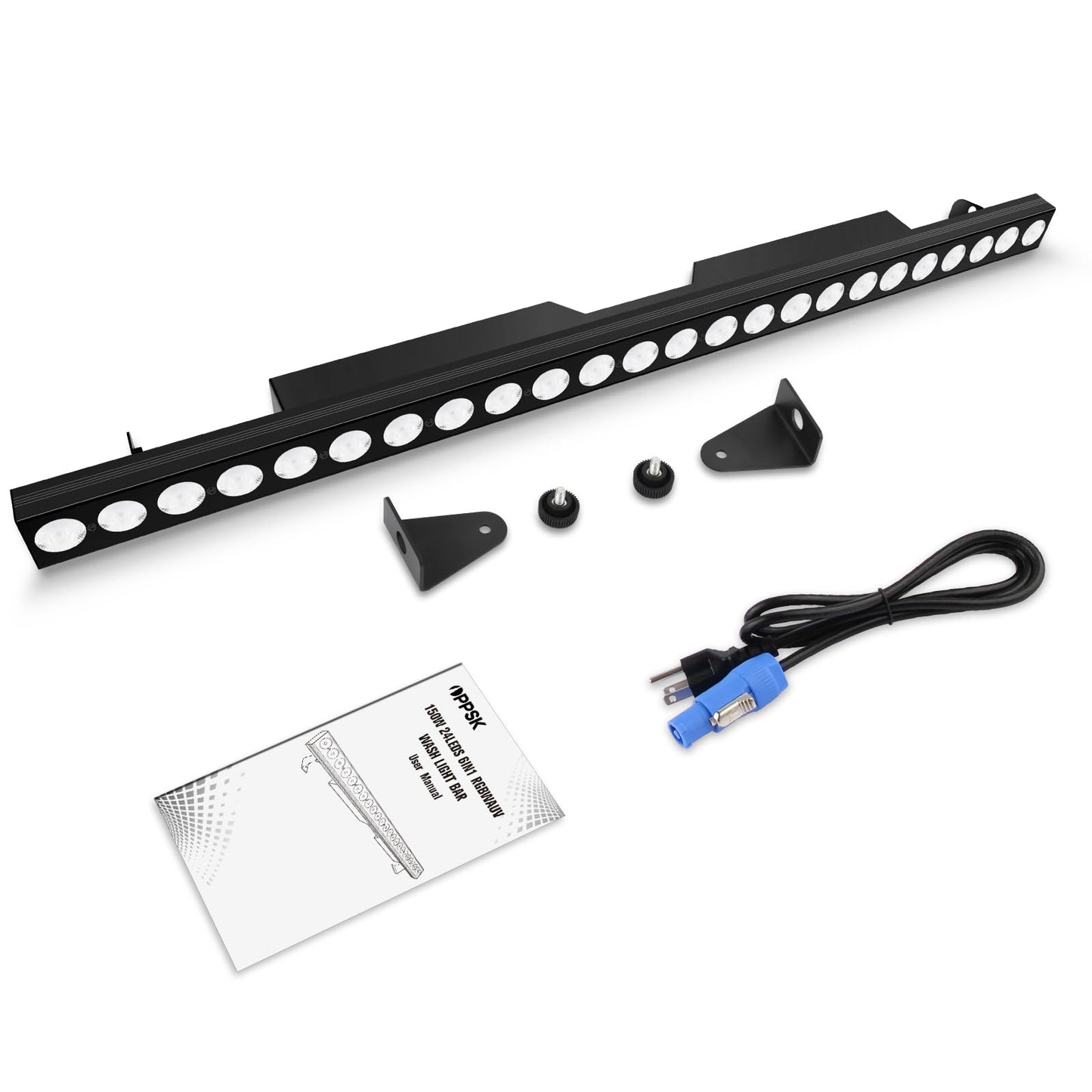 24x6W RGBWAUV 6in1 LED Wash Light Batten Bar for Wall Washer Wedding Uplighting