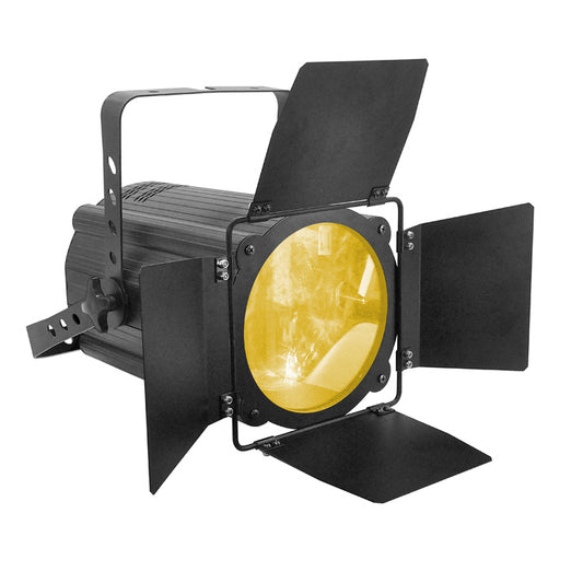 LaluceNatz 200W Warm White Cold White 2in1 COB LED Zoomable Par Light with Barn Door for Theatre Church Front Wash