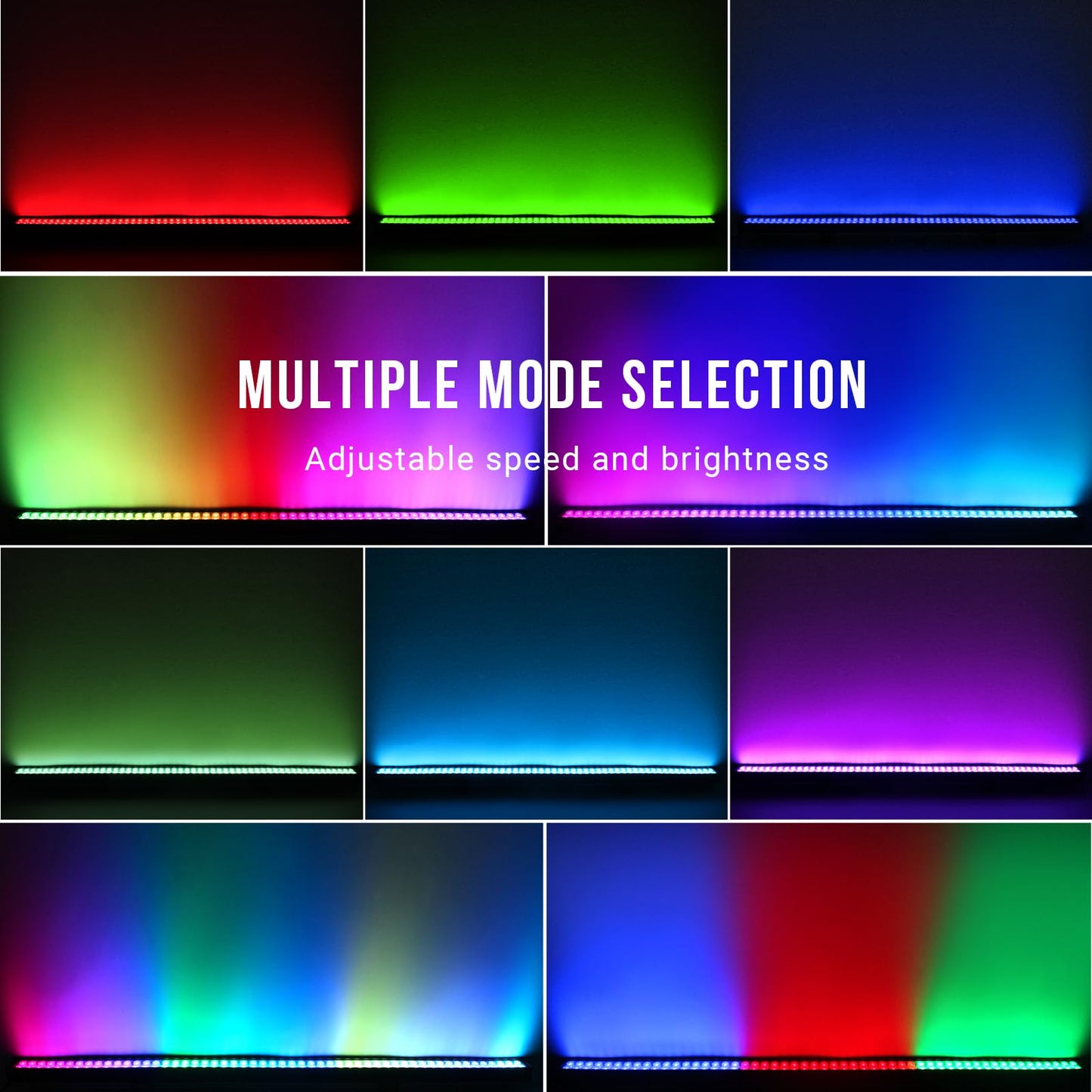 108pcs RGB 3in1 LED Wall Wash Light Bar APP and Remote Control for Wedding Uplighting Background Lighting