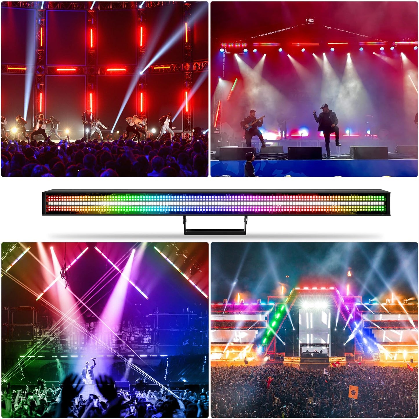 200W 720LED RGB+W DJ Strobe Light Zone Control for Stage Party Light