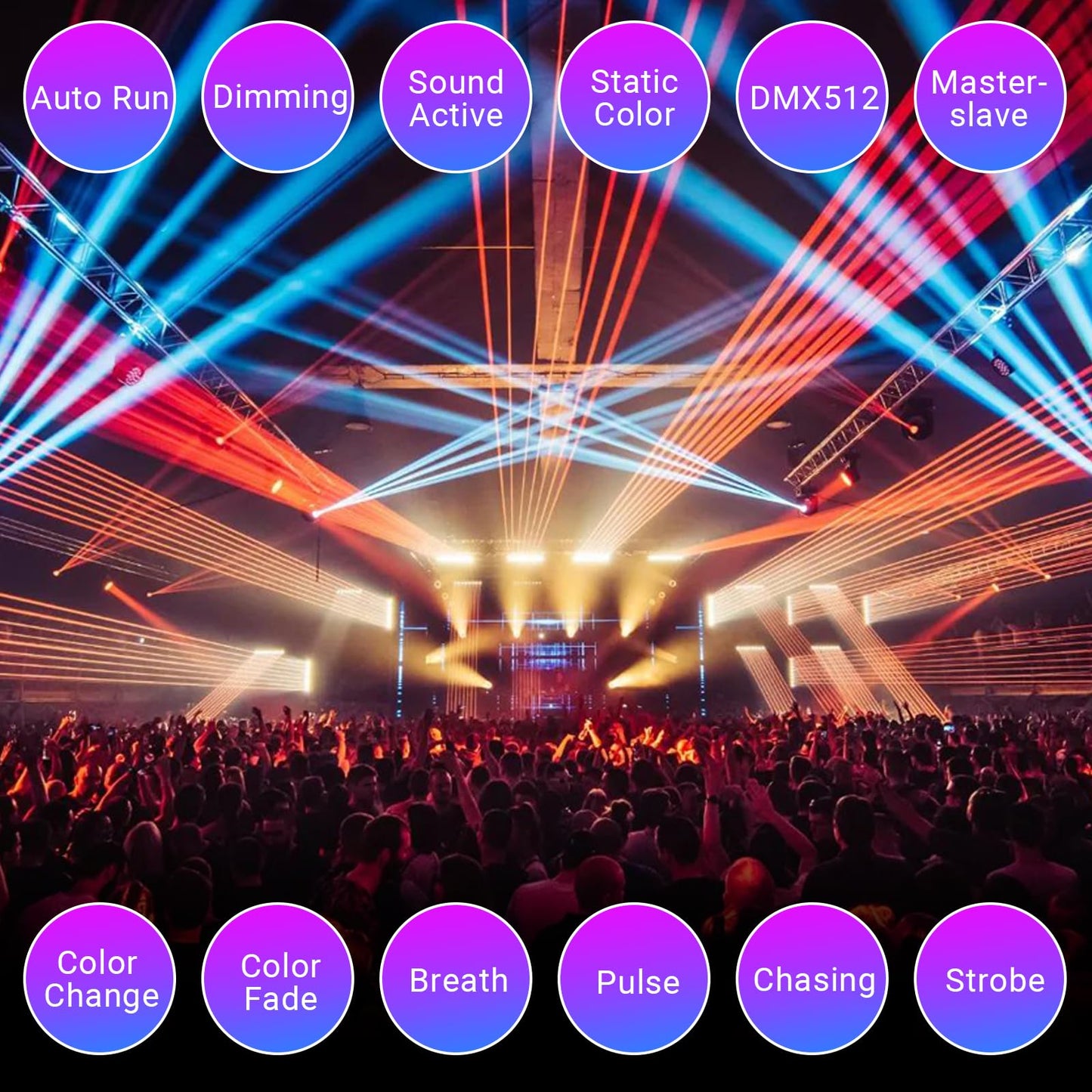 120W 40LED RGB 3in1 DJ Beam Wash Light Batten Bar for Stage Lighting