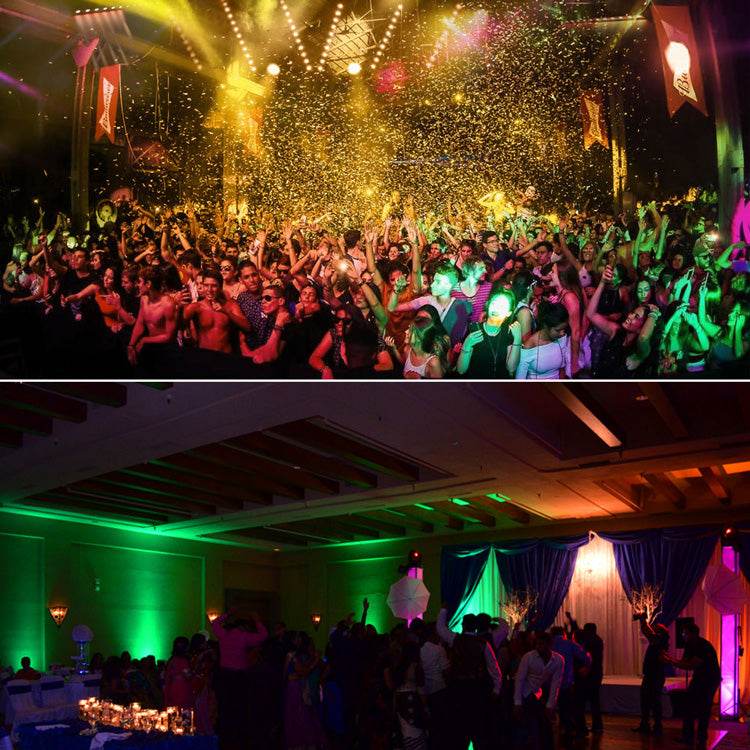 LaluceNatz 100W 12 LED 3 In 1 RGB Stage Light Bar Aluminum alloy Beam Lights Bar- Pack of 4