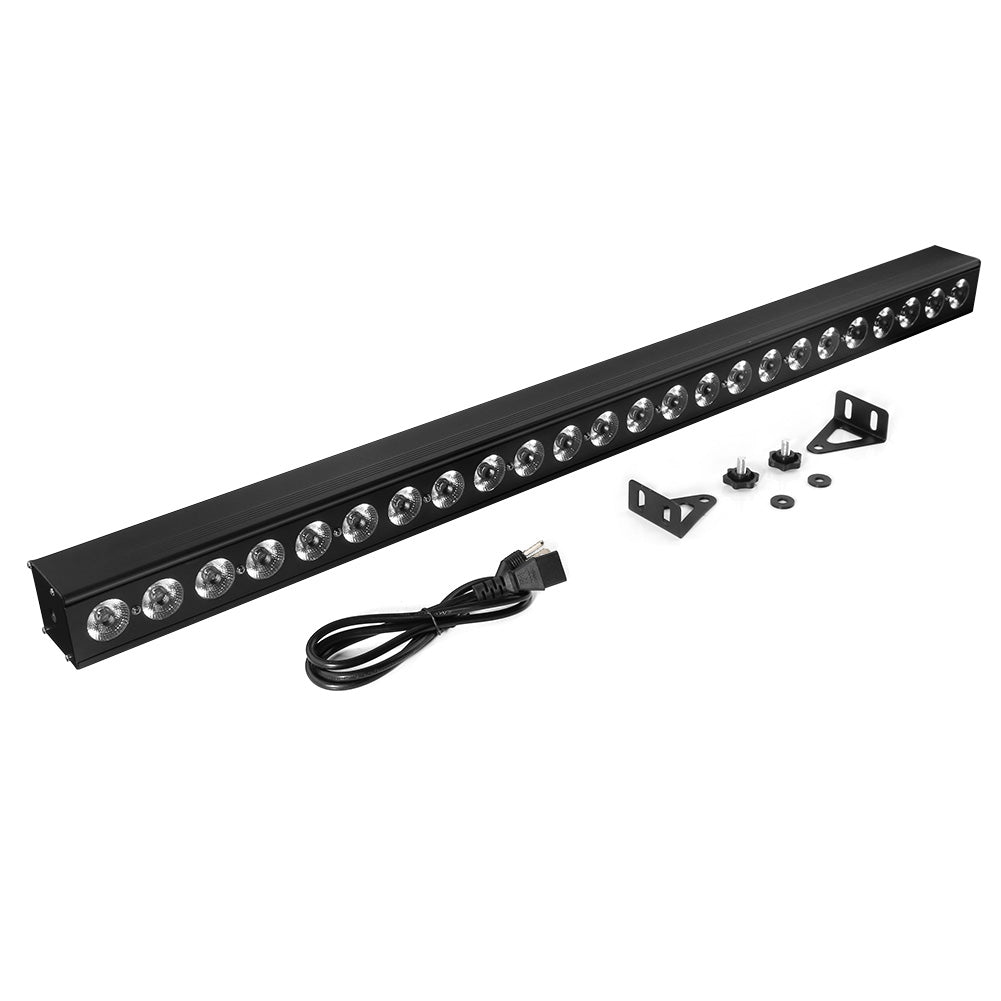 LaluceNatz 40" 96W 24 LED RGBA 4in1 Stage Wash Light Bar, free shipping to US