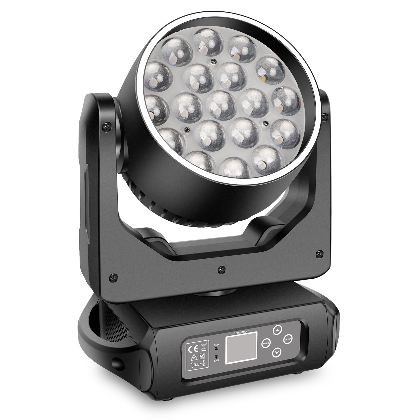 300W LED Zoom Moving Head Wash with Ring, Free  Shipping to US