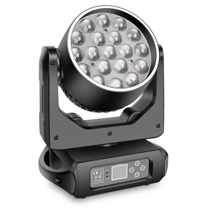 300W LED Zoom Moving Head Wash with Ring, Free  Shipping to US