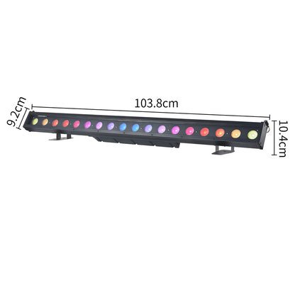 LaluceNatz Outdoor 18LED RGBW 4in1 IP65 Aluminum LED Wall Washer Light Bar Individual Control