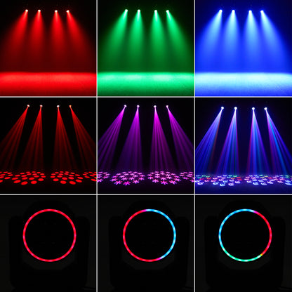 200W LED Beam Moving Head Light with Ring, Free  Shipping to US