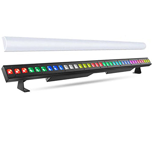 Attachable Machine Light Bar LaluceNatz 36x3W RGBW 4in1 LED Beam Wash Light Bar with Detachable Len