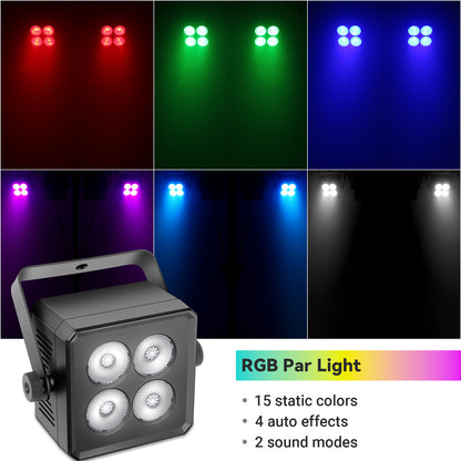 LED DJ Lighting System with Pixel Bar BeeEye Par Light and Tripod Stand, Free shipping to US