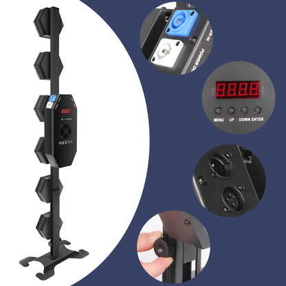 6x50W Retro Stage Light with Stand, Free  Shipping to US