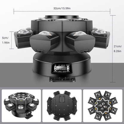200W LED Hybrid Moving Head Effect Light with 8 Arms, Free  Shipping to US