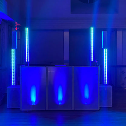 LaluceNatz 100W 12 LED 3In1 RGB Stage Light Bar Aluminum Alloy DJ Beam Lights,free shipping to US