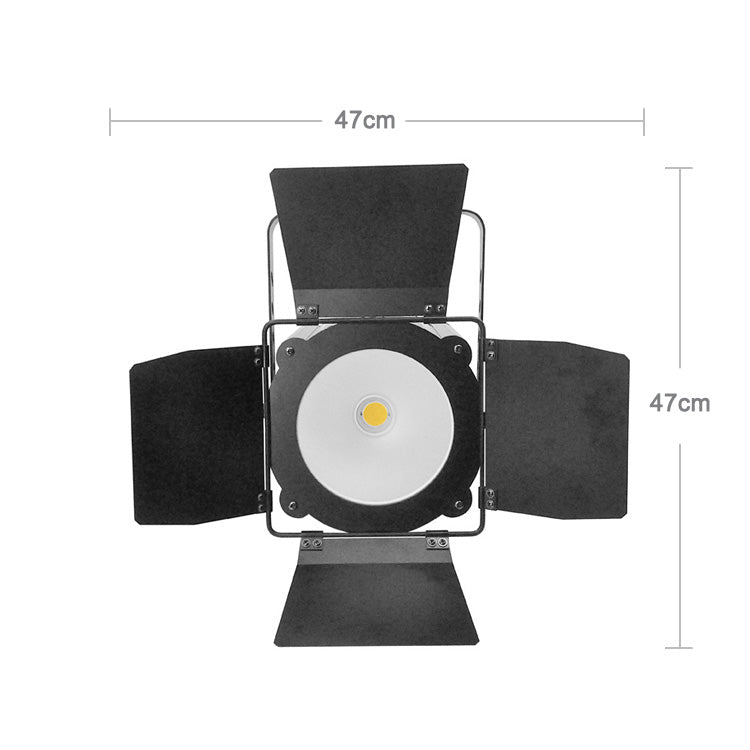 LaluceNatz 200W Warm White Cold White 2in1 COB Par Light with Barn Doors for Church Stage Lighting