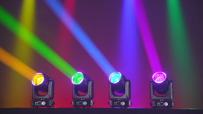 200W LED Beam Moving Head Light with Ring, Free  Shipping to US