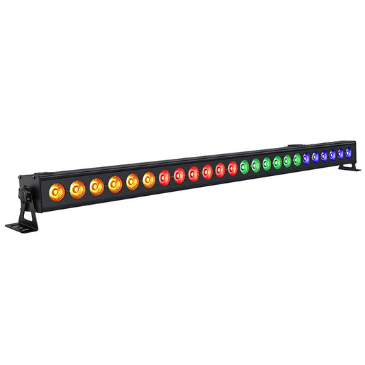 LaluceNatz 40" 96W 24 LED RGBA 4in1 Stage Wash Light Bar, Pack of 6
