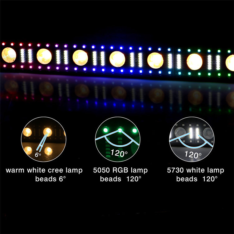 LaluceNatz 100W 12 LED 3In1 RGB Stage Light Bar Aluminum Alloy DJ Beam Lights,free shipping to US