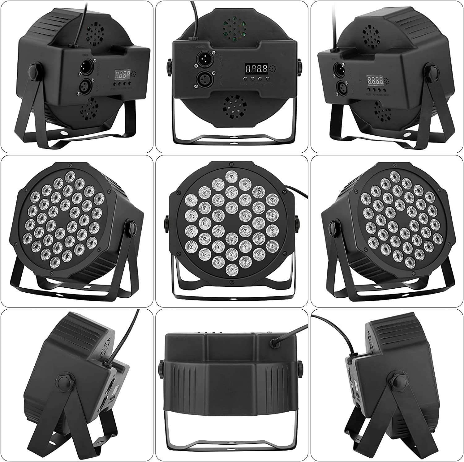36LEDs RGB Mix Color LED Par Lights with Remote, Pack of 8 – LaluceNatz